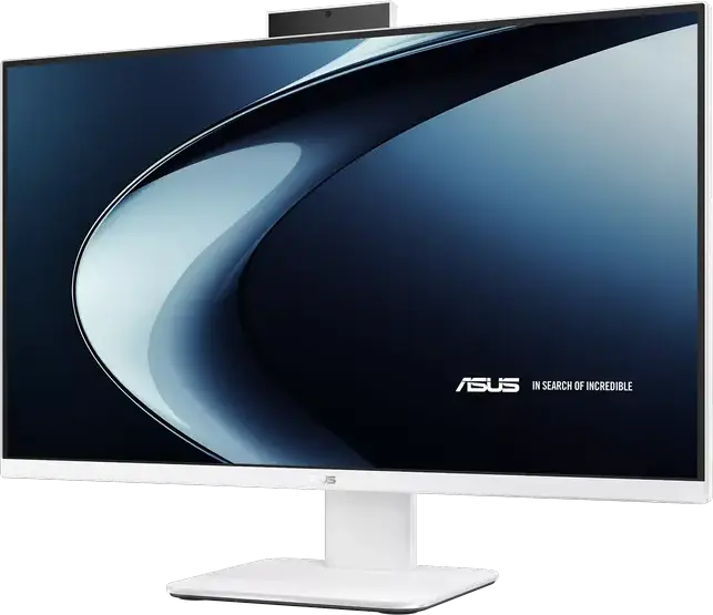 ASUS V600 AiO VM670KA 27" FHD IPS All-in-One PC, AMD Ryzen AI 7 350, 32GB DDR5, 1TB NVMe SSD, Radeon 860M, Wi-Fi 7, 5MP IR Camera, White