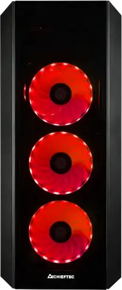 Корпус Midi-Tower Chieftec SCORPION III GL-03B-UC-OP, черный, закаленное стекло, 4 A-RGB вентилятора 120мм, ATX/Micro-ATX/Mini-ITX, USB-C 3.2 Gen 2x2