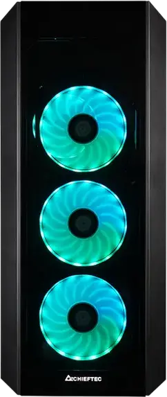 Корпус Midi-Tower Chieftec SCORPION III GL-03B-UC-OP, черный, закаленное стекло, 4 A-RGB вентилятора 120мм, ATX/Micro-ATX/Mini-ITX, USB-C 3.2 Gen 2x2
