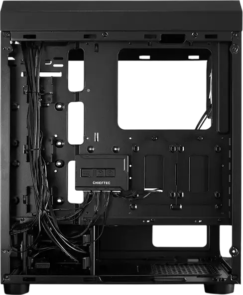 Корпус Midi-Tower Chieftec SCORPION III GL-03B-UC-OP, черный, закаленное стекло, 4 A-RGB вентилятора 120мм, ATX/Micro-ATX/Mini-ITX, USB-C 3.2 Gen 2x2