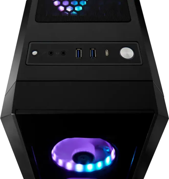Корпус Midi-Tower Chieftec SCORPION III GL-03B-UC-OP, черный, закаленное стекло, 4 A-RGB вентилятора 120мм, ATX/Micro-ATX/Mini-ITX, USB-C 3.2 Gen 2x2