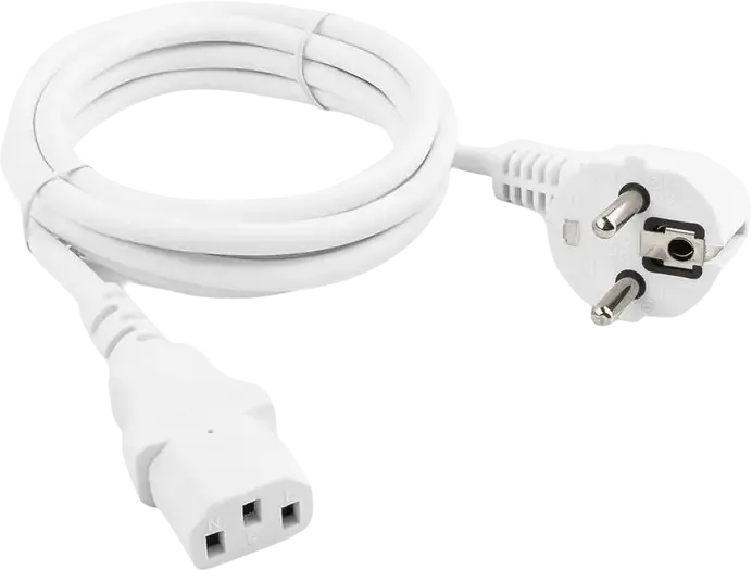 Cablu de alimentare Cablexpert PC-186W-VDE, 1.8 m, Alb