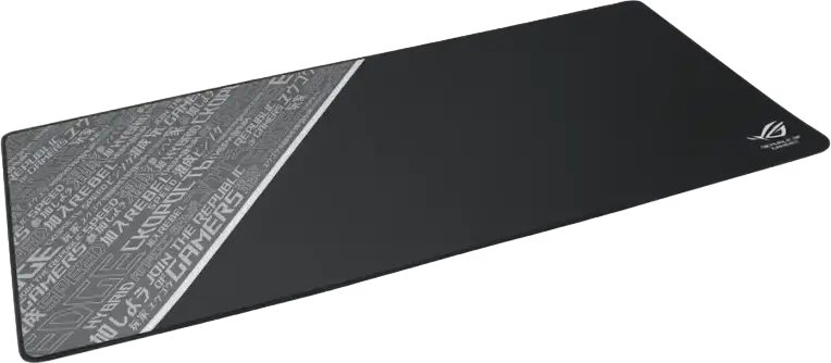 ASUS ROG Sheath BLK LTD Extra Large Gaming Mouse Pad, 900 x 440 x 3 mm, Black, Woven Textile Surface, Non-slip Rubber Base, Stitched Edges