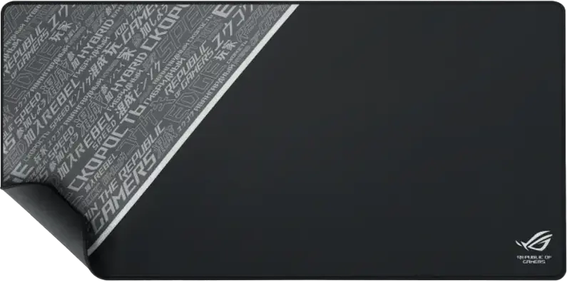 ASUS ROG Sheath BLK LTD Extra Large Gaming Mouse Pad, 900 x 440 x 3 mm, Black, Woven Textile Surface, Non-slip Rubber Base, Stitched Edges