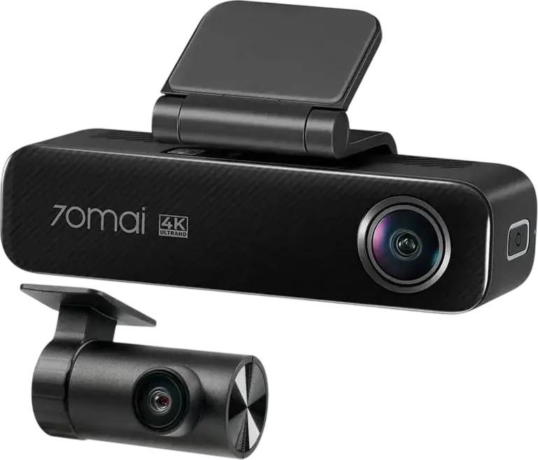 Набор из 2 видеорегистраторов 70mai M800-2 Передний и Задний, 4K UHD Sony STARVIS 2 IMX678, Задний RC14 1080P, Угол 140 Градусов, GPS, Wi-Fi, Черный