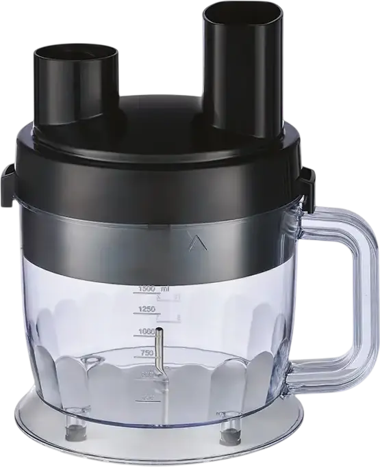 Zelmer QubeMaster ZHB4600 Hand Blender 1200W, Stainless Steel Blades, 1.5L Bowl, Chopper, Whisk, Dicing and Slicing Attachments, Black