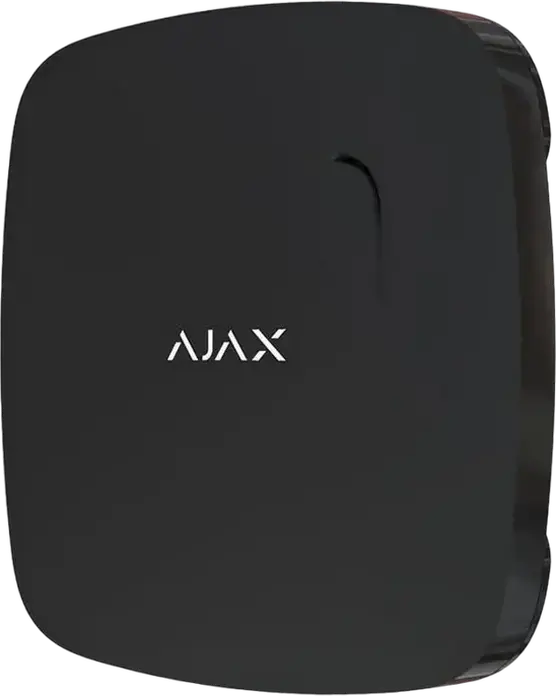 Беспроводной датчик дыма и температуры Ajax FireProtect, фотоэлектрический сенсор, сирена 85 дБ, защита от саботажа, черный, для помещений