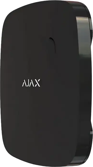 Беспроводной датчик дыма и температуры Ajax FireProtect, фотоэлектрический сенсор, сирена 85 дБ, защита от саботажа, черный, для помещений