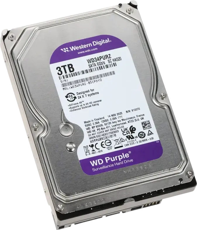Unitate HDD Western Digital WD Purple, 3.5", 3 TB <WD34PURZ>