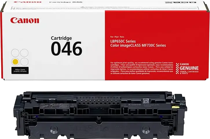 Cartus Toner Laser Canon CRG-046 Galben pentru Seria LBP650C si imageCLASS MF730C, Sistem cu Cartus Unic, Capacitate 2200-2300 Pagini