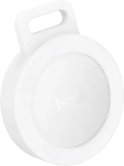 Tracker GPS Hoco E101 Dual Anti-Lost, Alb, Compatibil cu Apple Find My si Google Find My Device, Material ABS, Baterie CR2032, Pozitionare Globala