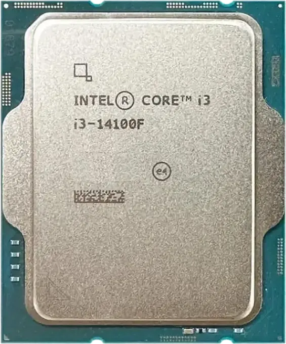 Procesor Intel Core i3-14100F Generatia a 14-a, 4 Nuclee 8 Threaduri, pana la 4.7 GHz Turbo, Cache 12MB, LGA1700, DDR5 4800MHz, PCIe 5.0, Tray