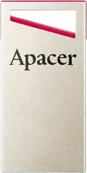 Apacer AH112 Ultra-Small USB 2.0 Flash Drive, COB Chip-on-Board Technology, Capless Super-Mini Composite Metal Design, Plug & Play Type-A