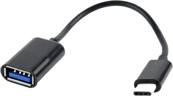 Adaptor Cablexpert A-OTG-CMAF2-01, USB Type-A (F)/USB Type-C, 0,2m, Negru