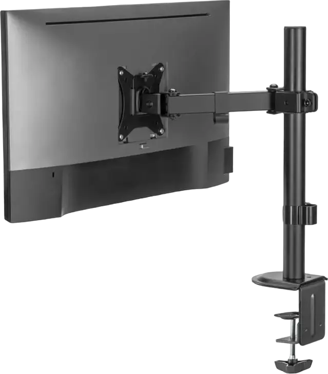 Suport Monitor Gembird MA-D1-03 pentru ecrane de 17-32 inch, VESA 75x75 100x100, Structura din Otel, Capacitate Maxima 9kg, Management Caburi, Negru