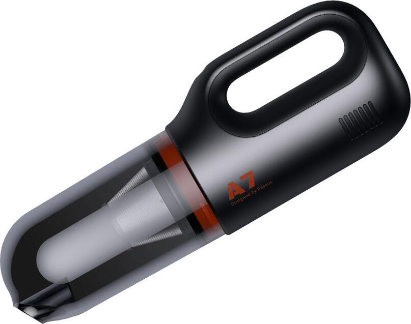 Baseus A7 Cordless Handheld Car Vacuum Cleaner, 6000Pa Suction, 78W-90W Power, 500ml Dust Bin, Washable HEPA Filter, Portable Dry Suction, Dark Gray
