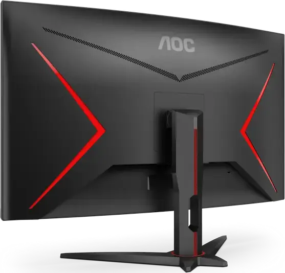 AOC C32G2ZE/BK Gaming Monitor 31.5 inch Curved 1500R VA FHD 1920x1080 240Hz 0.5ms MPRT FreeSync Premium HDMI DisplayPort Black/Red