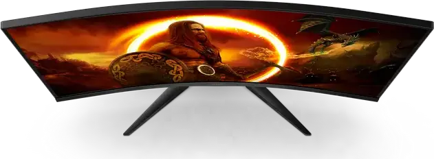 AOC C32G2ZE/BK Gaming Monitor 31.5 inch Curved 1500R VA FHD 1920x1080 240Hz 0.5ms MPRT FreeSync Premium HDMI DisplayPort Black/Red