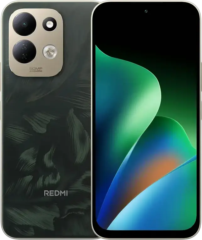 Смартфон Xiaomi Redmi 17 4G, 256 ГБ, цвет дубовый зеленый, экран 6.9 дюйма 120Гц, Mediatek Helio G91 Ultra, двойная камера 50МП, аккумулятор 7500мАч, быстрая зарядка 45Вт, Android 16