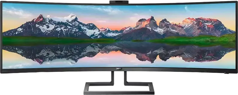 48,8" Monitor Philips 499P9H, VA 5120x1440 Dual QHD, Negru