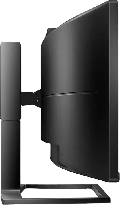 Monitor Philips 499P9H Brilliance P-Line 48.8" Dual QHD 5120x1440 VA Curbat 1800R, Docking Station USB-C, Comutator KVM, Webcam Pop-up, Negru