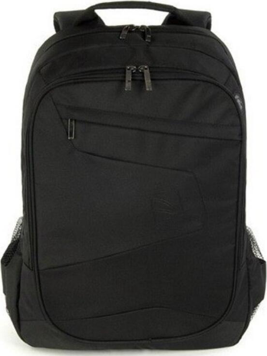 Rucsac Laptop Tucano Lato BKLAS15 pentru Laptopuri de 15.6 inch si MacBook Pro 16, Poliester Reciclat Rezistent la Apa, Curea Trolley, Negru