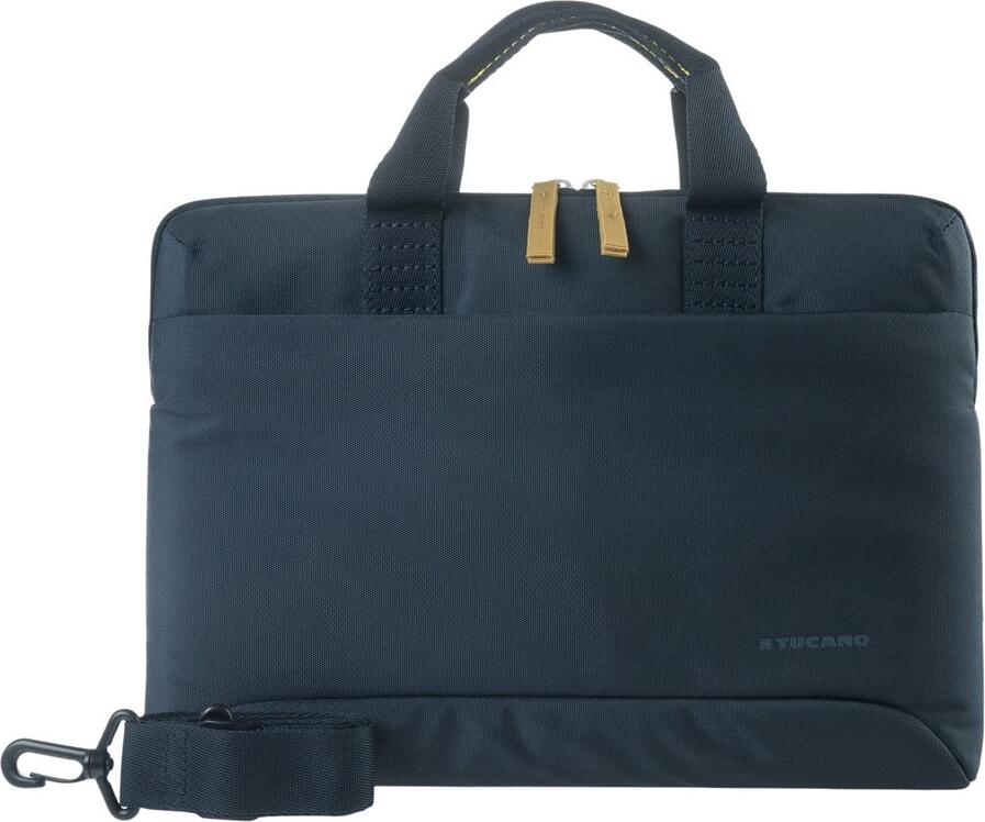 Tucano Smilza BSM15 Super-Slim Laptop Bag for 15.6 inch Laptops and MacBook Pro 16, Recycled rPET Fabric, Anti-Shock Padding, Blue
