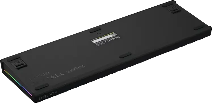Tastatura Mecanica HATOR Skyfall 100 PRO Wireless Full-size, Conectivitate Tri-mode, Switch-uri Aurum Vanila Silent Linear, Negru/Gri, Baterie 8000mAh, Ecran TFT, RGB