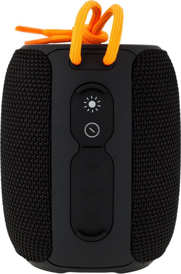 Hopestar P22 Portable Wireless Bass Speaker, 5W Output, Bluetooth v5.0, IPX6 Waterproof, TWS, FM Radio, TF Card, USB, AUX, 1500mAh Battery, Black