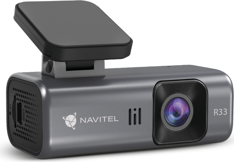 Navitel R33 Car Dash Cam Full HD 1080p 30FPS, 124 Degree Wide Angle, GC2053 Night Vision, Wi-Fi, G-Sensor, Parking Mode, Grey