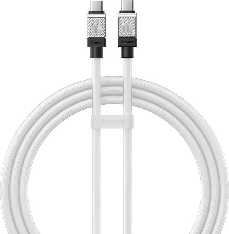 Baseus Cable CoolPlay Series Type-C to Type-C 5A 100W 1m, White