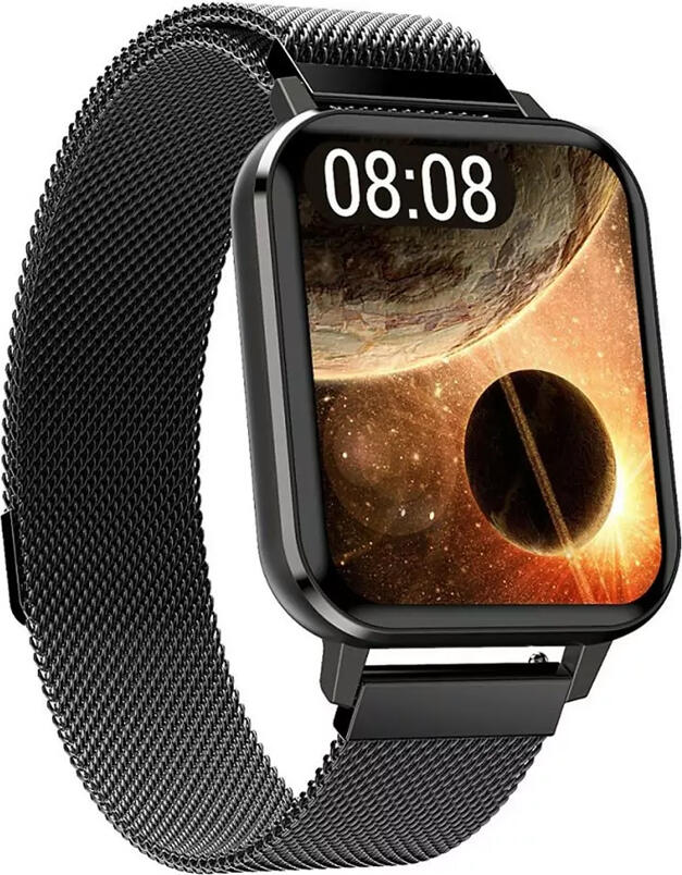 Maxcom FW45 Aurum 2 Smartwatch, 1.78-inch IPS Touchscreen, IP67 Water Resistant, Heart Rate, SpO2, ECG, Blood Pressure, Bluetooth 5.0, Gun Metal