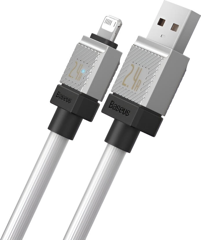 Baseus CoolPlay USB-A to Lightning Cable 12W 2.4A Fast Charging Data Sync Cord TPE Wear-Resistant 1m for Apple iPhone iPad iPod