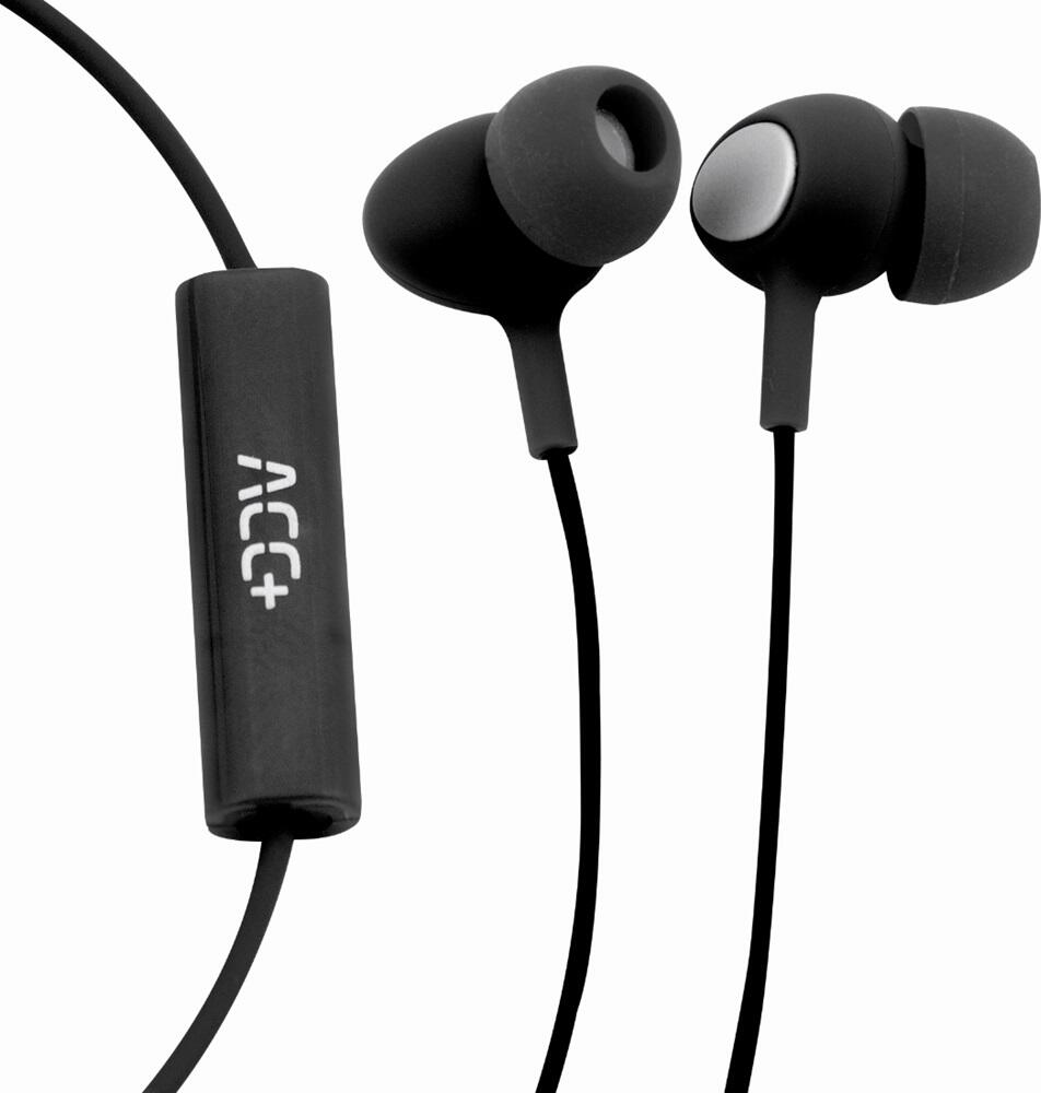 Maxcom Soul 2 Wired In-Ear Headphones with Built-in Microphone, 3.5mm Jack, 1.2m Cable, 20Hz-20kHz Frequency Response, Ergonomic Design, Black