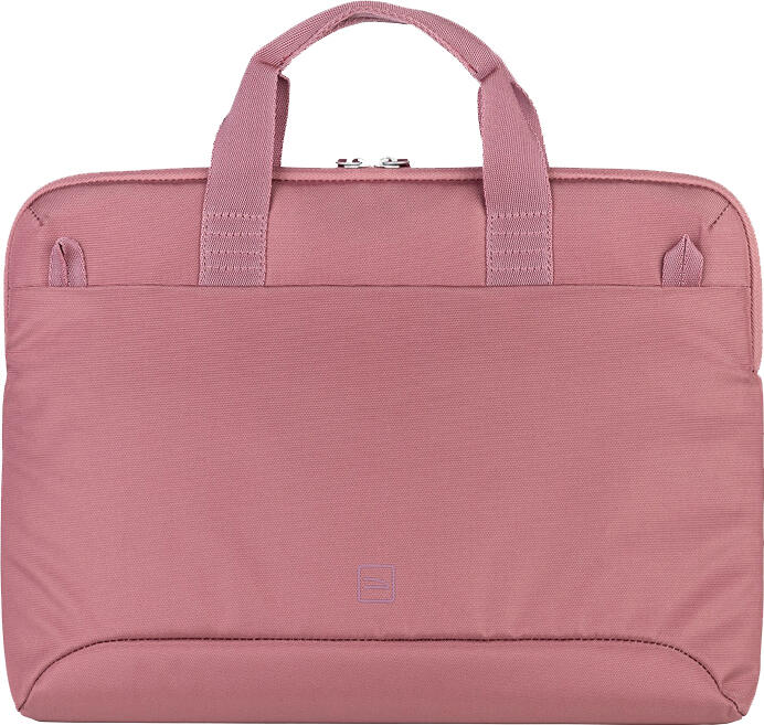 Tucano Smilza Superslim 14.0 Laptop Bag, Recycled Polyester, Soft Neoprene Shock Protection, Detachable Shoulder Strap, Pink
