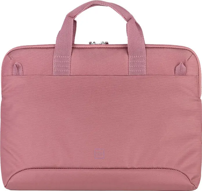 Tucano Smilza Superslim 14.0 Laptop Bag, Recycled Polyester, Soft Neoprene Shock Protection, Detachable Shoulder Strap, Pink
