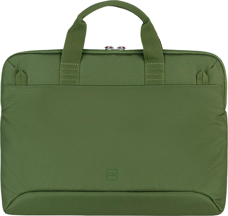 Husa Laptop Tucano Smilza Superslim pentru Laptopuri pana la 14 inch si MacBook Air/Pro 13, Poliester Reciclat, Colturi Neopren, Curea de Umar