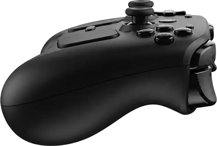 Controller Valve Steam Gamepad Wireless pentru Windows si MacOS, Trackpad-uri Haptice Duale, Stick-uri Magnetice TMR, Giroscop 6 Axe, USB-C, Negru