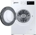 Samsung WW80FG3M05AWLF Front-Loading Washing Machine, 8kg Capacity, Digital Inverter Motor, 1400 rpm, Energy Class A, Hygiene Steam, White/Black