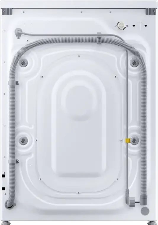 Samsung WW80FG3M05AWLF Front-Loading Washing Machine, 8kg Capacity, Digital Inverter Motor, 1400 rpm, Energy Class A, Hygiene Steam, White/Black