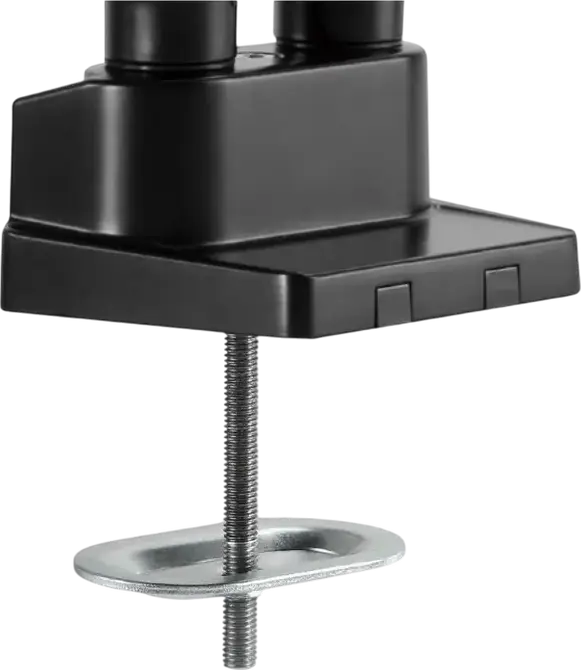 Gembird MA-DA3-02 Full-Motion Adjustable Desk Mount Monitor Arm with Notebook Tray, VESA 75x75/100x100, for 17-32 inch Screens, Max Load 9kg, Black
