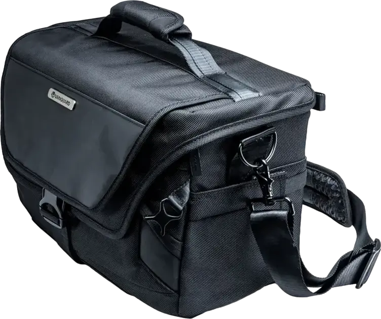 Vanguard VEO SELECT 36S Black Shoulder Bag, 15L Capacity, for 1-2 DSLR/Mirrorless Cameras, 3-5 Lenses, 13" Laptop, 9.7" Tablet, Water-Resistant with Rain Cover