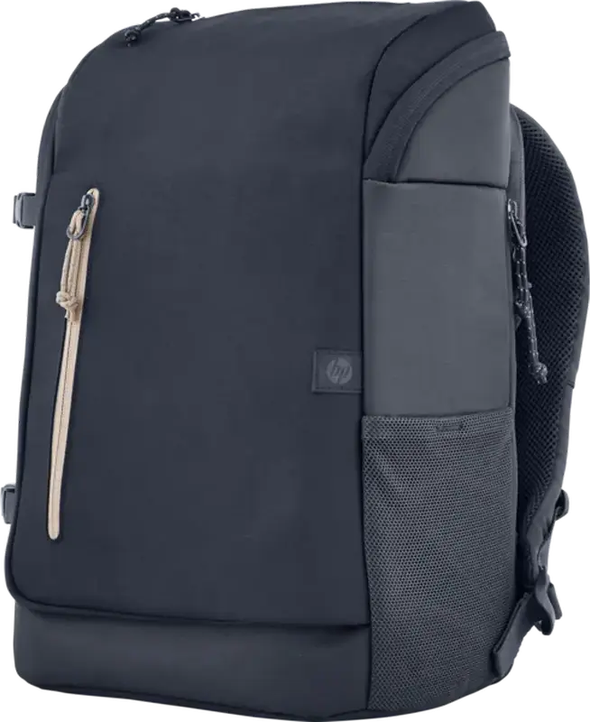 Рюкзак HP Travel 25 6B8U5AA для ноутбуков до 15.6 дюймов, расширяемый объем 25-30 л, водостойкий полиэстер, Blue Night, с креплением для чемодана