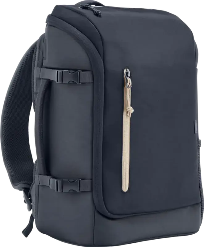 Рюкзак HP Travel 25 6B8U5AA для ноутбуков до 15.6 дюймов, расширяемый объем 25-30 л, водостойкий полиэстер, Blue Night, с креплением для чемодана