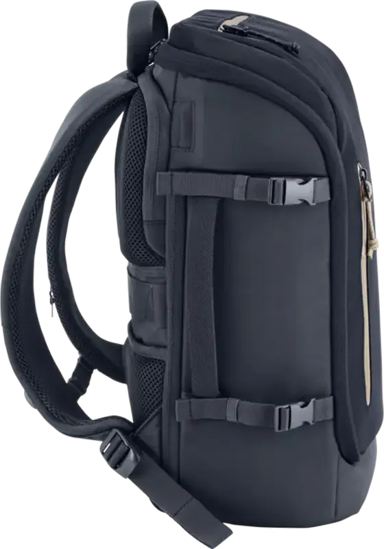 Рюкзак HP Travel 25 6B8U5AA для ноутбуков до 15.6 дюймов, расширяемый объем 25-30 л, водостойкий полиэстер, Blue Night, с креплением для чемодана
