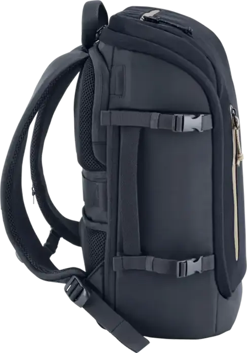 Рюкзак HP Travel 25 6B8U5AA для ноутбуков до 15.6 дюймов, расширяемый объем 25-30 л, водостойкий полиэстер, Blue Night, с креплением для чемодана