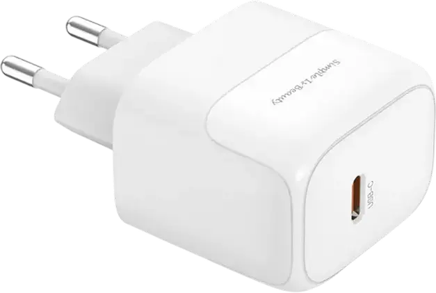 Incarcator de perete XO L136 20W USB-C, Adaptor AC Rapid Power Delivery PD 3.0, Priza EU, Plastic ABS, Alb