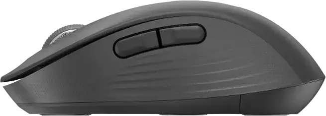 Logitech Signature M650 Wireless Mouse, Medium, Right-handed, SilentTouch, SmartWheel, 400-4000 DPI, Bluetooth & Logi Bolt USB, Color: Black