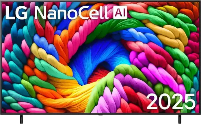 LG 75NANO90A6B Smart TV 75" NanoCell 4K UHD, α7 AI Processor 4K Gen8, webOS 25, HDR10, HLG, HDMI 2.1, Magic Remote, Черный