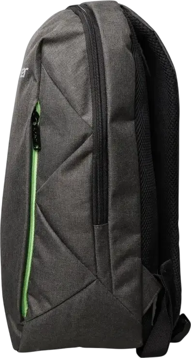 Acer Urban Laptop Backpack GP.BAG11.034 for 16 inch Laptops, 18L Capacity, Water Resistant Polyester, Grey with Green Accents, Unisex Adult Bag
